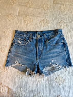 Levi’s Distressed Denim Shorts